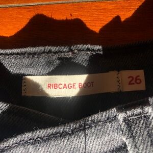 Levi's Ribcage Boot 26W Gray Jeans
